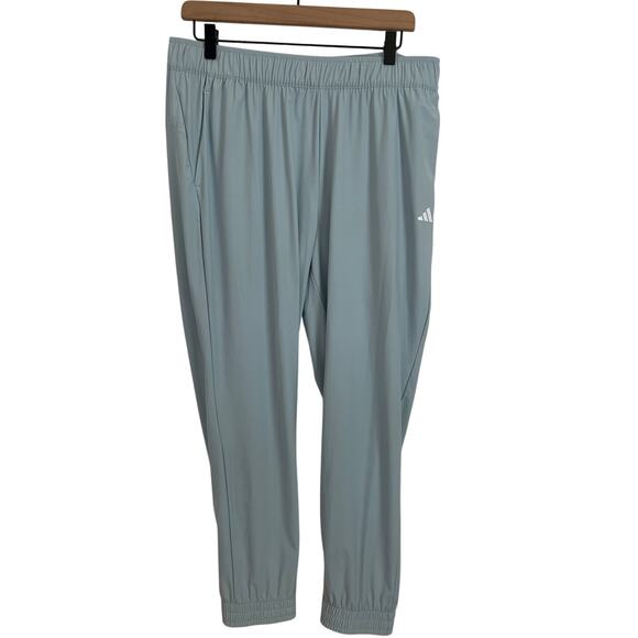 Adidas Women's Essential Jogger Pants - Wonder Blue - NWT Large - Picture 1 of 5